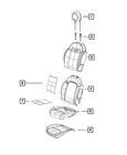 Genuine Mopar Front Seat Back Cover Right 6LM91U2XAA New. Price: $254.82.