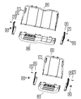 Genuine Mopar Seat Latch Right Outboard 68050628AA New. Price: $135.72.