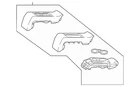 Genuine Mercedes-benz Armrest 206-970-11-00-1D01 New. Price: $236.16.