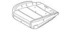 Genuine Nissan Seat Cushion Pad 87361-7BF1A New. Price: $121.75.