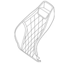 Genuine Mercedes-benz Seat Back Cushion Cover 232-910-17-00-3D66 New. Price: $1170.00.