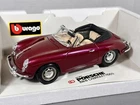 1:18 Scale Model Car Bburago Italy 1961 Porsche 356B Cabrio Beautiful Ruby Pearl Used. Price: $57.87.
