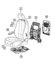 Genuine Mopar Front Seat Back Frame Right 4610152AD New. Price: $527.93.