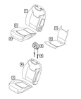 Genuine Mopar Seat Back Foam Left 68610849AA New. Price: $583.76.