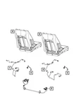 Genuine Mopar Rear Seat Wiring Right 68365714AA New. Price: $55.86.