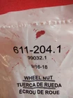 Dorman/wheel Lug Nuts/ 611.204.1 /9/16-18/ Flattop /7/8" /hex 1-1/2 LENGTH/4 New. Price: $8.92.