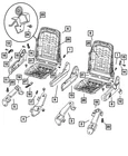 Genuine Mopar Recliner Handle Passenger ZZ08DX9AA New. Price: $28.06.