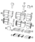 Genuine Mopar Rear Seat Back Cover 7ME01BDQAA New. Price: $322.14.