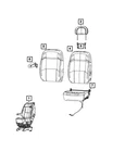 Genuine Mopar Front Seat Cushion 7MP47LXBAA New. Price: $514.01.