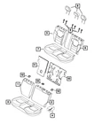 Genuine Mopar Rear Seat Back Cover 6SJ60U00AA New. Price: $167.67.