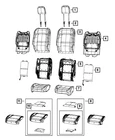 Genuine Mopar Front Seat Back Cover Right 7SM84JRRAA New. Price: $356.50.
