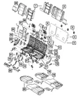 Genuine Mopar Rear Seat Back Cover 1TM26DX9AA New. Price: $94.49.