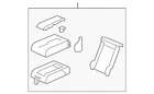 Genuine Honda Armrest Assembly Middle Seat *NH686L* (warm Gray) 81780-SZA-A02ZC New. Price: $308.40.