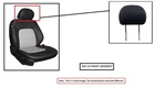Lh Blk Lea Frt Hdrst Oem 2012 Ford Edge Used. Price: $75.00.