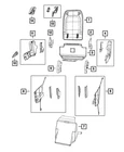 Genuine Mopar Seat Recliner Handle Right 5RU04PD2AB New. Price: $11.11.