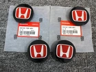 Honda Set Of 4 Wheel Center Caps 69MM Black&red New. Price: $48.99.