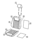 Genuine Mopar Front Seat Back Panel ZV801J3AB New. Price: $110.81.