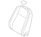 Genuine Volkswagen Seat Back Cover 3CN-881-806-T-AEW New. Price: $644.51.