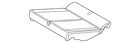 Genuine Audi Seat Cushion Pad V04-017-001-BC New. Price: $172.63.