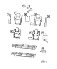 Genuine Mopar Rear Seat Back Cover 7XD11LR9AB New. Price: $335.12.