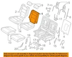 Chrysler Oem 2019 Durango Rear Components-seat Back Cover 6QU24HL1AA New. Price: $249.31.