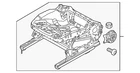 Genuine Volkswagen Cushion Frame 5N0-881-105-AB New. Price: $373.32.