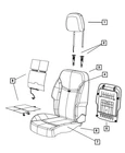 Genuine Mopar Front Seat Back Cover Left 1US37DX9AA New. Price: $45.08.