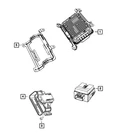 Genuine Mopar Heated Seat Module 68299656AA New. Price: $69.09.