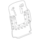 Genuine Gm Front Seat Back Cushion Finish Panel 23365185 New. Price: $298.41.