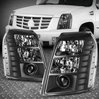 Hid For 07-14 Cadillac Escalade Esv Ext Projector Headlight Lamps Black/clear New. Price: $152.88.
