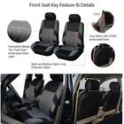 For Nissan Frontier 09-23 Bk & Gray Premium Cloth 2-SEATS Auto Covers New. Price: $26.95.