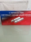 New Gm Performance Parts Chrome Low Profile Valve Covers 1958-1986 Small Block. Price: $150.00.
