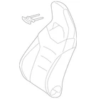 Genuine Mercedes-benz Seat Back Cushion Cover 177-910-57-07-9E43 New. Price: $986.78.