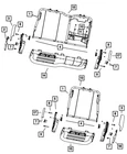 Genuine Mopar Seat Latch Right Inboard 68264579AA New. Price: $461.15.