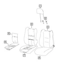 Genuine Mopar Front Seat Back Cover Left 6NK97DX9AA New. Price: $542.69.