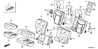 Genuine Honda Cover Rear Seat-back Trim *NH828L* (urban Gray) 82121-T0K-A01ZB New. Price: $174.56.