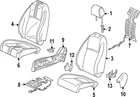 Genuine Honda Seat Back Cushion Cover 81121-3D4-A11ZA New. Price: $236.70.