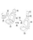 Genuine Mopar Seat Cushion Heated Pad 68125282AA New. Price: $583.40.