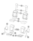 Genuine Mopar Front Seat Back Cover Left 6XU60U00AA New. Price: $343.20.