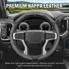 3PCS Segmented Leather Car Steering Wheel Cover Anti-slip For 15"/38 Cm Gray New. Price: $21.84.